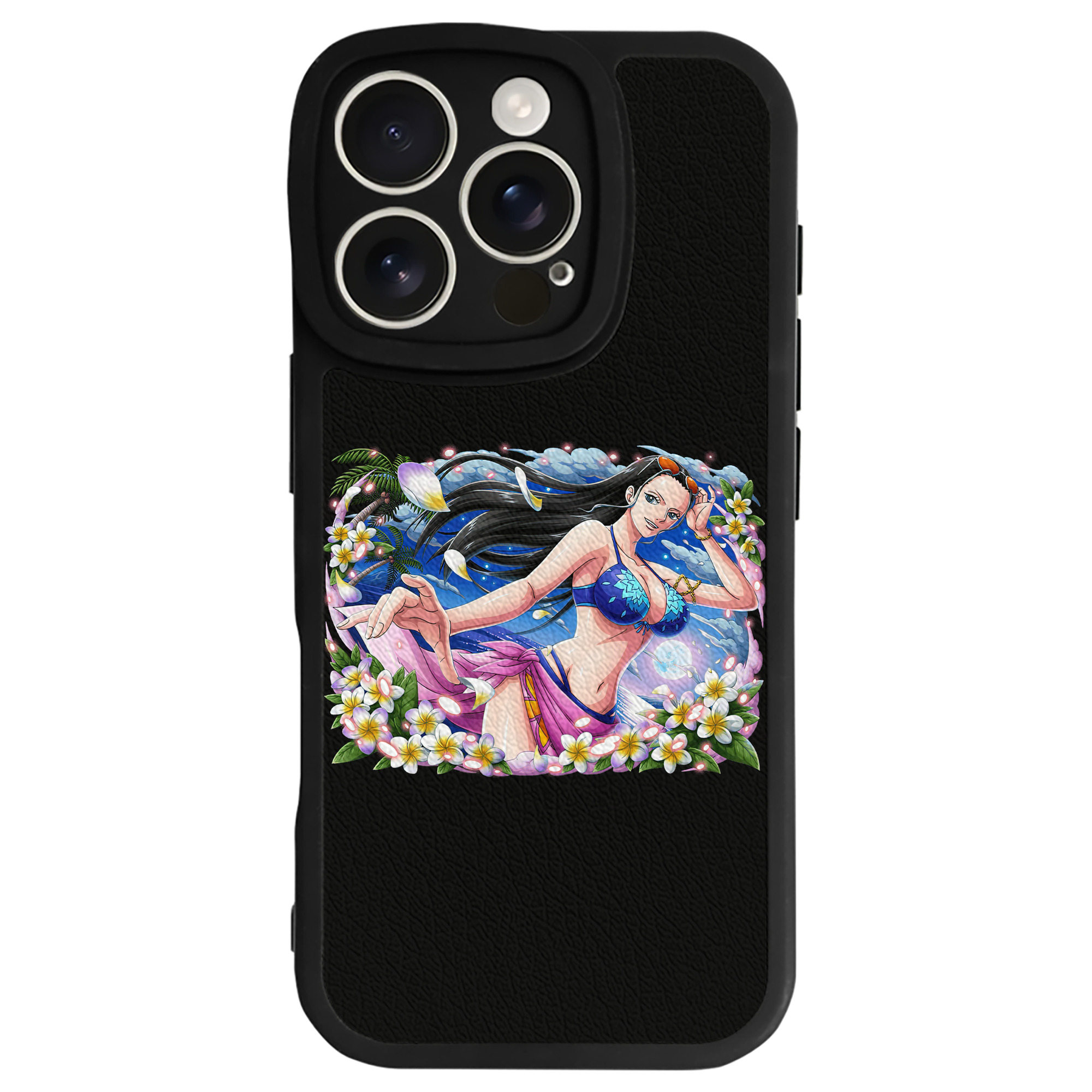 （画像用） ワンピース ニコ・ロビン ONE PIECE Nico Robin 【iPhone 16シリーズ対応】シリコンスマホケース（レザー調） 材質：シリコン